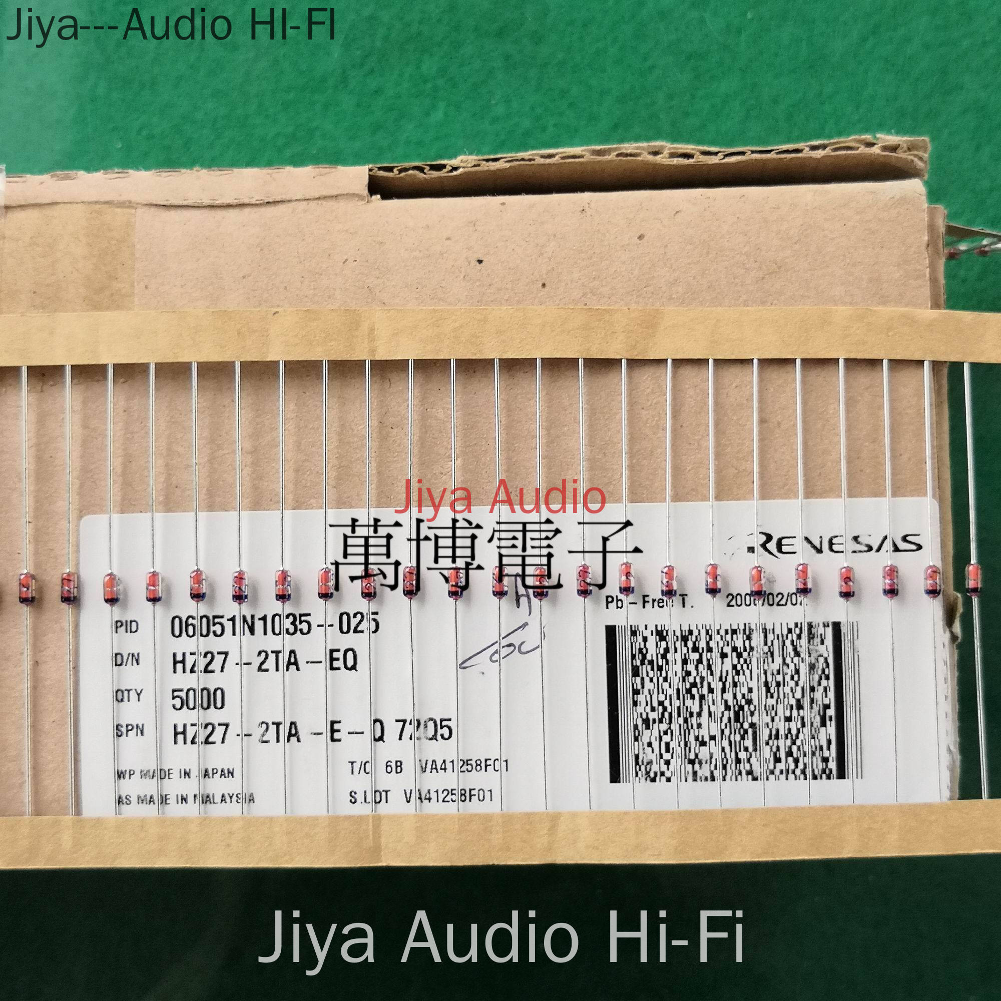 50pcs/100pcs HZ27-2 히트 HZ272 DO-35 제너 다이오드 100% 일본 오리지널 오디오 튜브 무료 배송